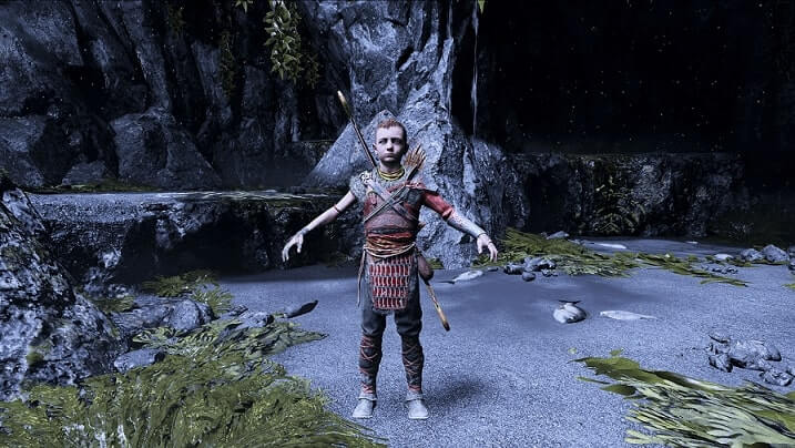 God of War Atreus got stuck in T pose - Aim is Game - The Game is On