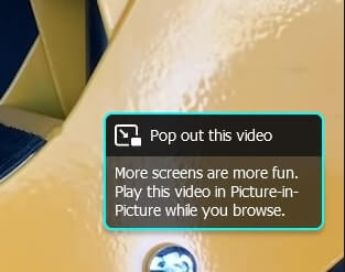 Pop Out of Video