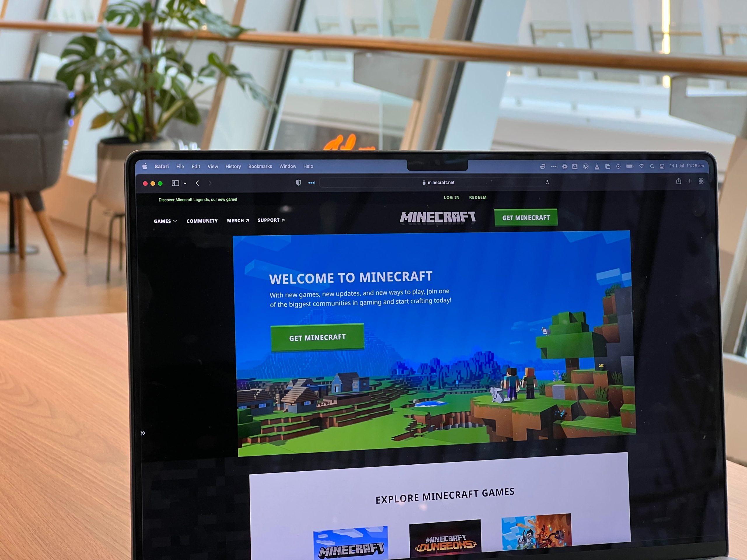 minecraft homepage